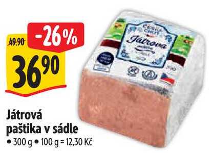 Játrová paštika v sádle, 300 g