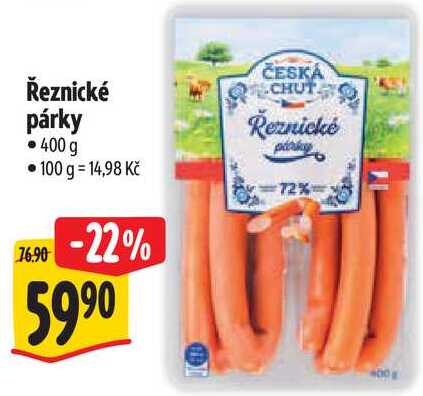 Řeznické párky, 400 g