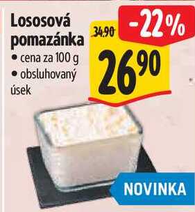 Lososová pomazánka, cena za 100 g