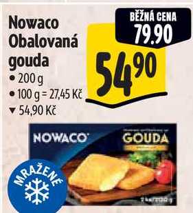 Nowaco Obalovaná gouda, 200 g