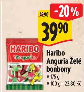 Haribo Anguria Želé bonbony, 175 g