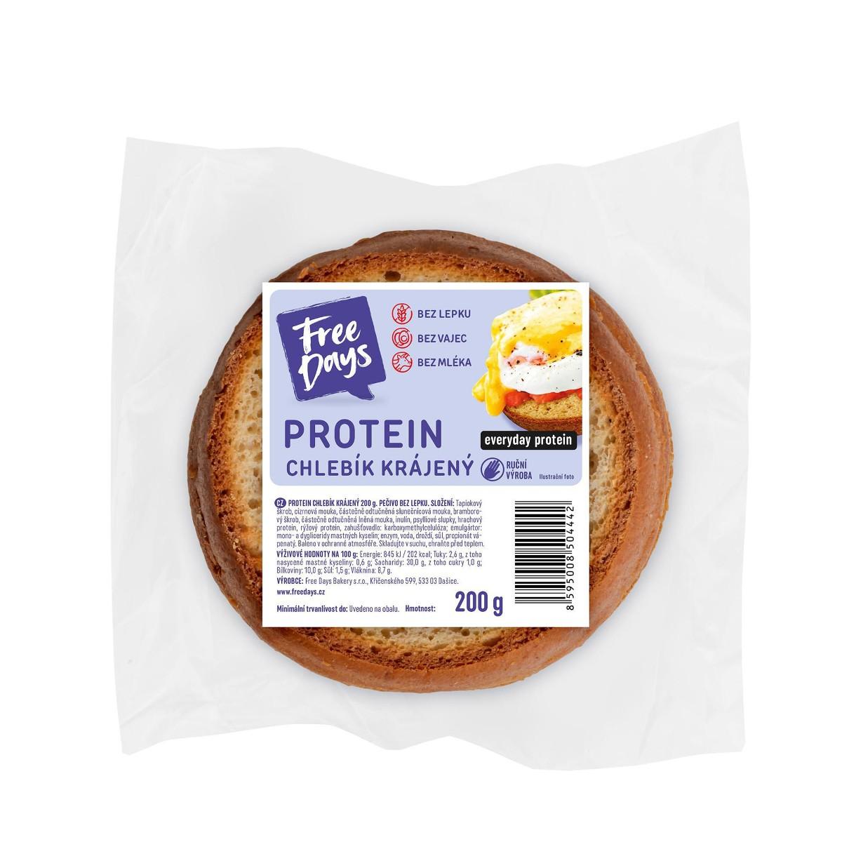 FreeDays Protein chlebík krájený, 200 g