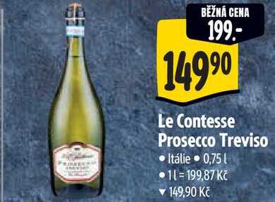 Le Contesse Prosecco Treviso, 0,75 l
