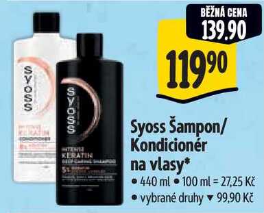 Syoss Kondicionér na vlasy, 440 ml