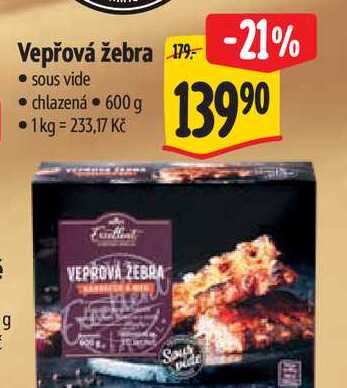  Vepřová žebra 600 g