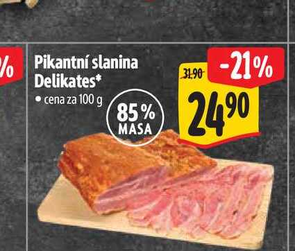 Pikantní slanina Delikates 100 g