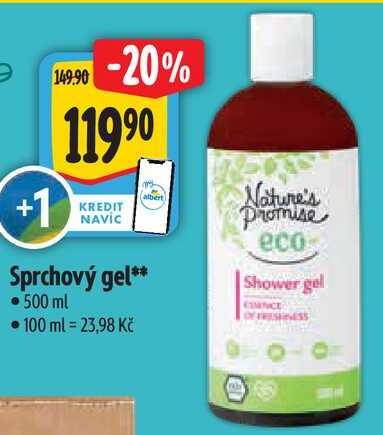 Sprchový gel, 500 ml Albert