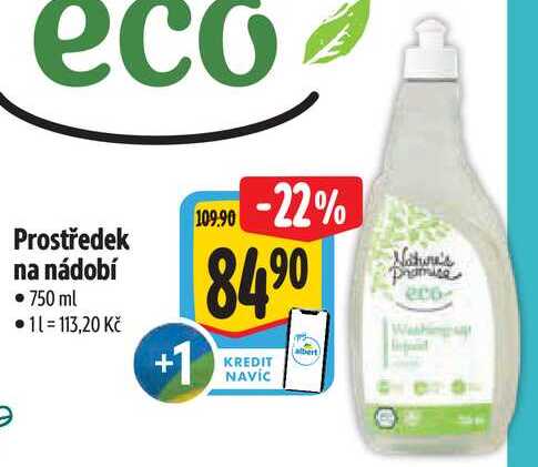 Prostředek na nádobí, 750 ml Albert