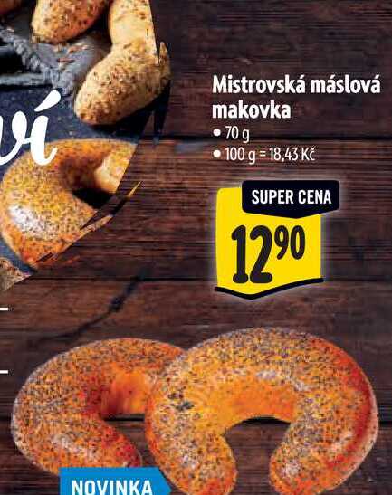  Mistrovská máslová makovka 70 g 