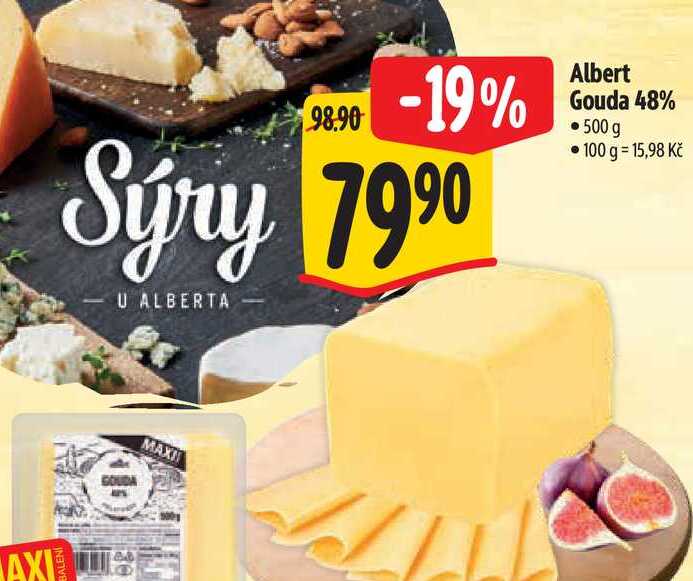  Albert Gouda 48% 500 g  