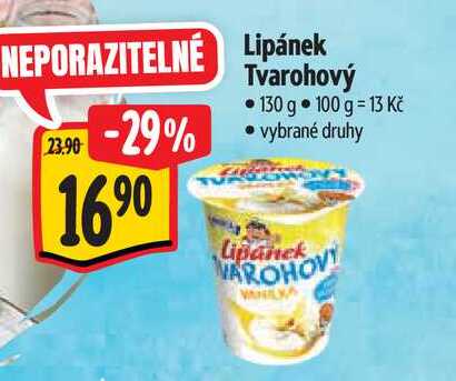 Lipánek Tvarohový 130 g