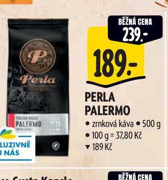  PERLA PALERMO  zrnková káva 500 g 
