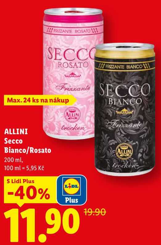 ALLINI Secco Bianco/Rosato, 200 ml