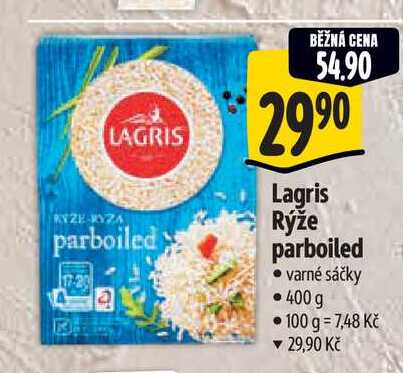 Lagris Rýže parboiled varné sáčky 400 g