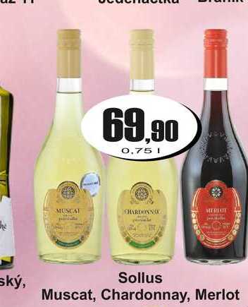 Sollus Muscat, Chardonnay, Merlot 0,75 L