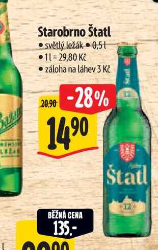 Starobrno Štatl 0,5 l