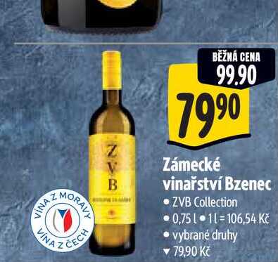 Zámecké vinařství Bzenec 0,75 l