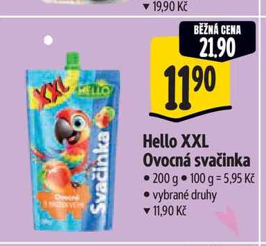   Hello XXL Ovocná svačinka 200 g 