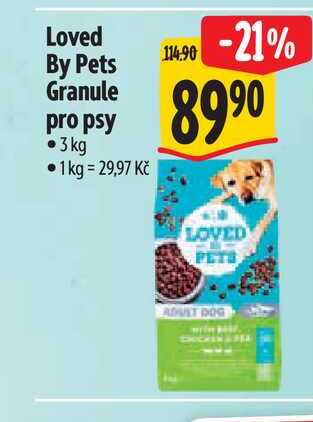 Loved By Pets Granule pro psy 3kg