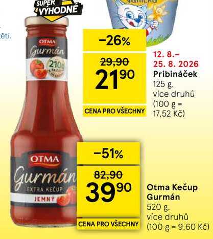 Otma Kečup Gurmán, 520 g 