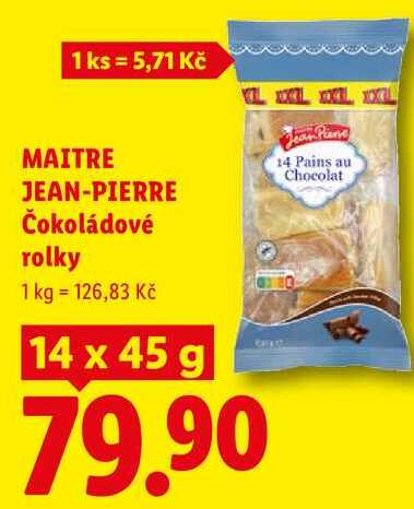 MAITRE JEAN-PIERRE Čokoládové rolky, 14x 45 g
