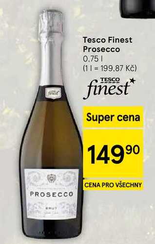 Tesco Finest Prosecco, 0,75 l