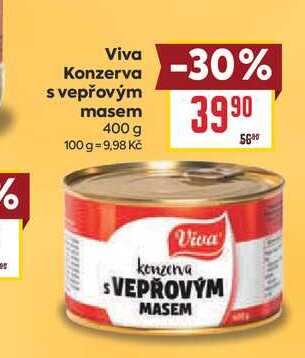 Viva Konzerva s vepřovým masem 400 g