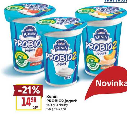 Kunin PROBIO2 jogurt 140 g