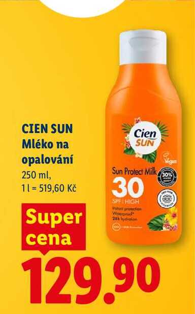 CIEN SUN Mléko na opalování ,250 ml