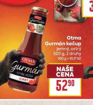 Otma Gurmán kečup 520 g