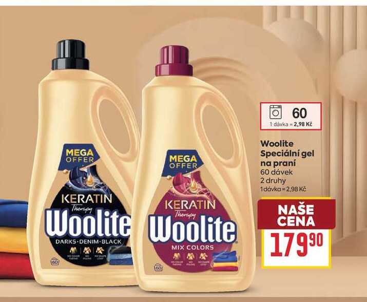 Woolite Speciální gel na praní 60 dávek BILLA