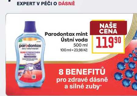 Parodontax mint Ústní voda 500 ml 