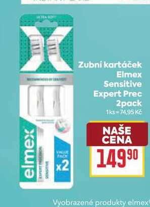 Zubní kartáček Elmex Sensitive Expert Prec 2pack BILLA