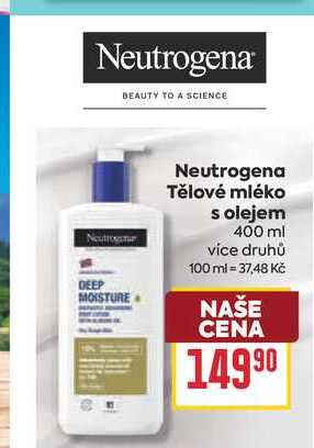 Neutrogena Tělové mléko s olejem 400 ml BILLA