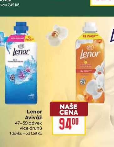 Lenor Aviváž 47-59 dávek BILLA