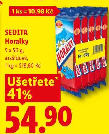 SEDITA Horalky, 5x 50 g