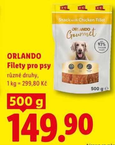 ORLANDO Filety pro ps,y různé druhy, 500 g