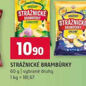 STRÁŽNICKÉ BRAMBŮRKY 60 g vybrané druhy 