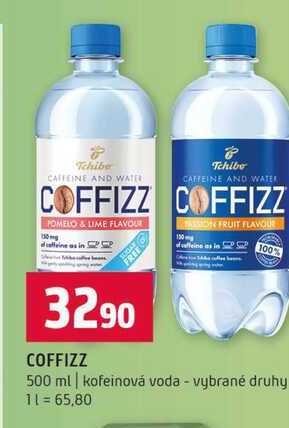 COFFIZZ 500 ml kofeinová voda vybrané druhy
