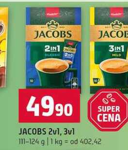 JACOBS 2v1, 3v1 111-124 g