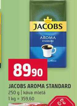 JACOBS AROMA STANDARD 250 g káva mletá