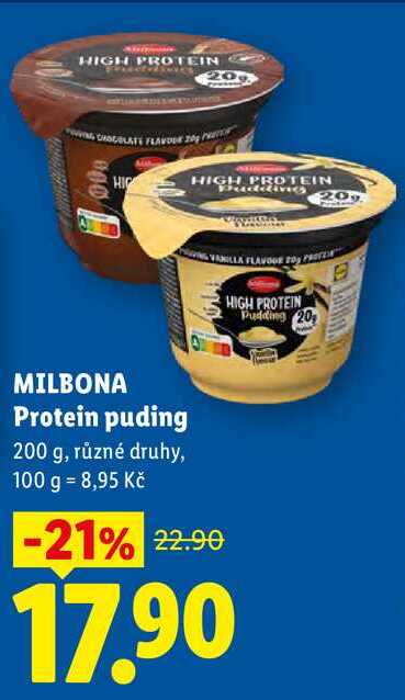 MILBONA Protein puding, 200 g