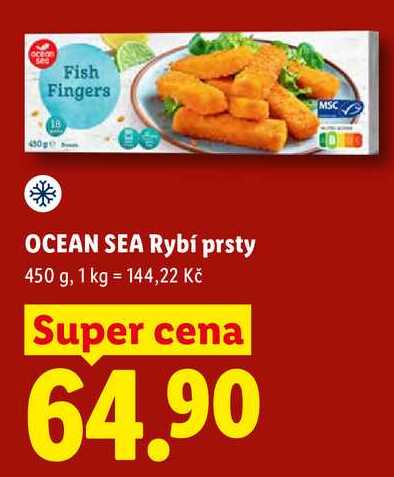 OCEAN SEA Rybí prsty, 450 g