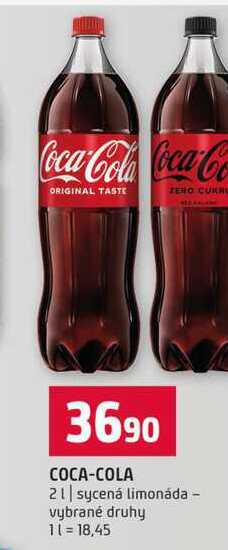 COCA-COLA 2l sycená limonáda vybrané druhy 