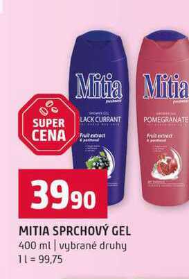 MITIA SPRCHOVÝ GEL 400 ml vybrané druhy Terno
