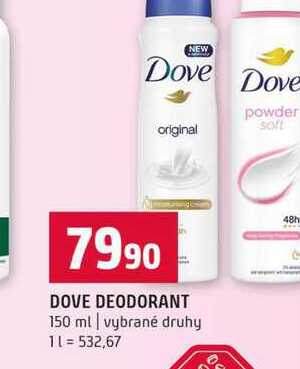 DOVE DEODORANT 150 ml vybrané druhy