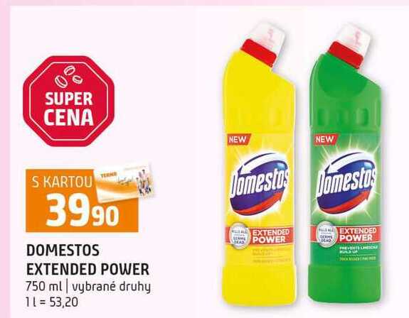 DOMESTOS EXTENDED POWER 750 ml vybrané druhy