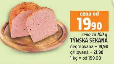 TÝNSKÁ SEKANÁ negrilovaná grilovaná 100g
