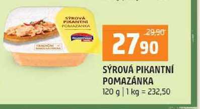 SÝROVÁ PIKANTNÍ POMAZÁNKA 120 g