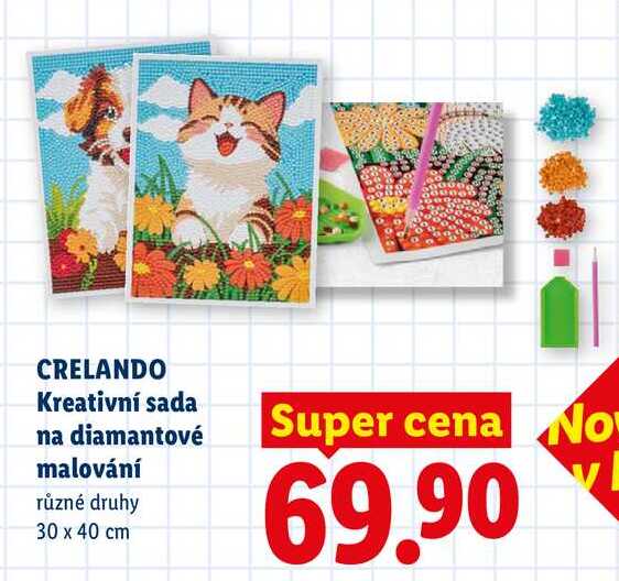 CRELANDO Kreativní sada na diamantové malování